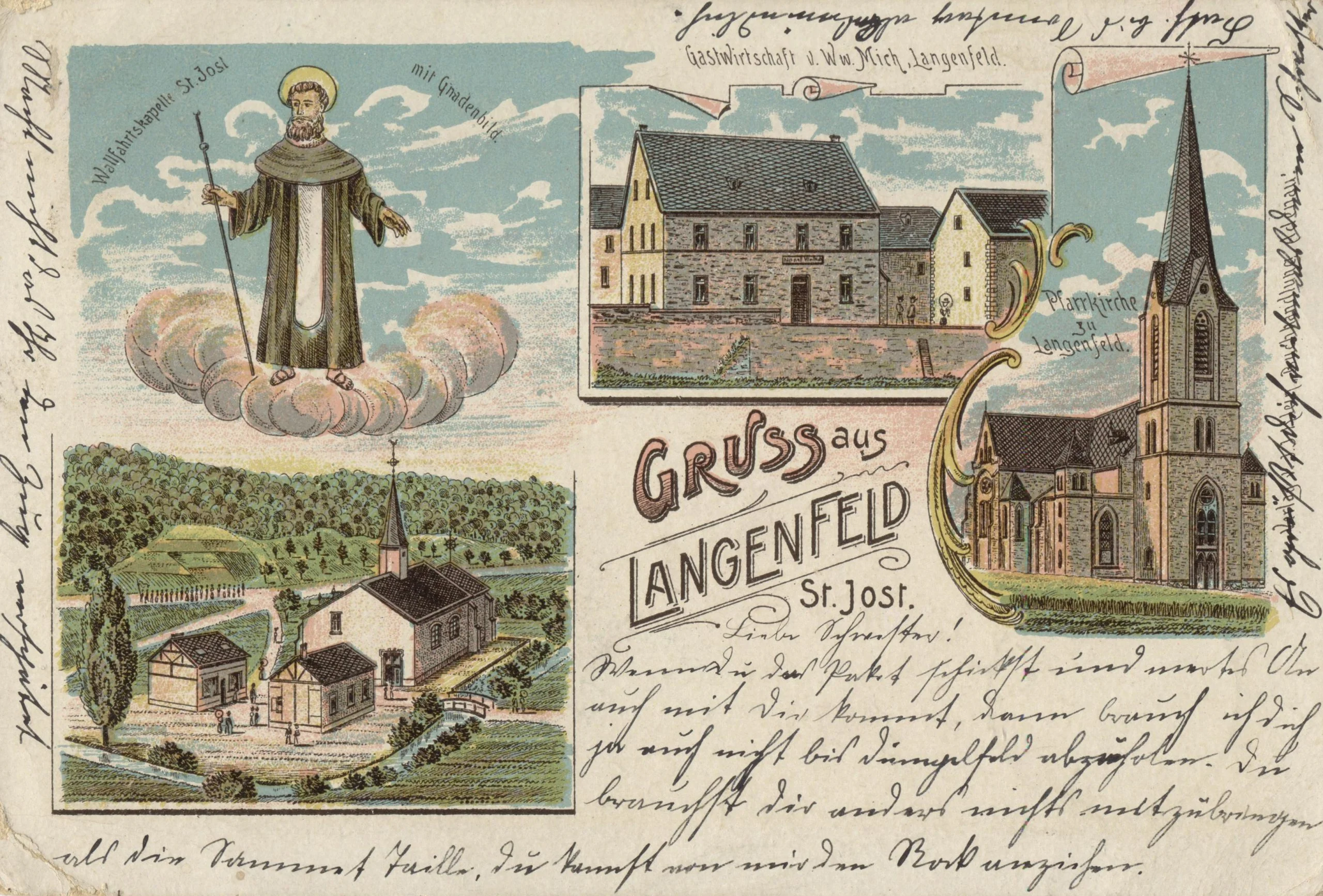 Historische Bilder - Postkarten Langenfeld - Postkarte 11