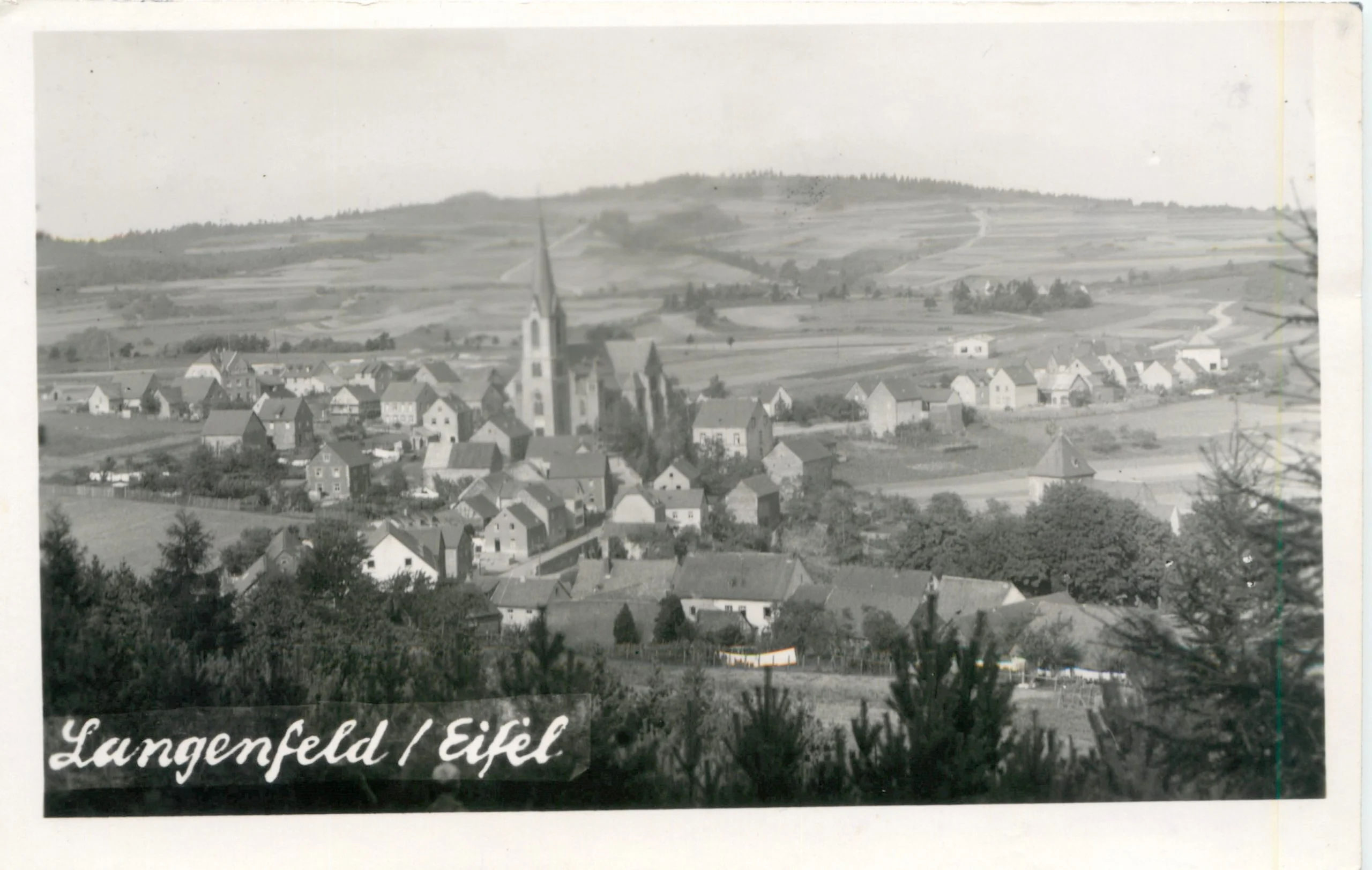 Historische Postkarte - Pfarrkirche St. Quirinus